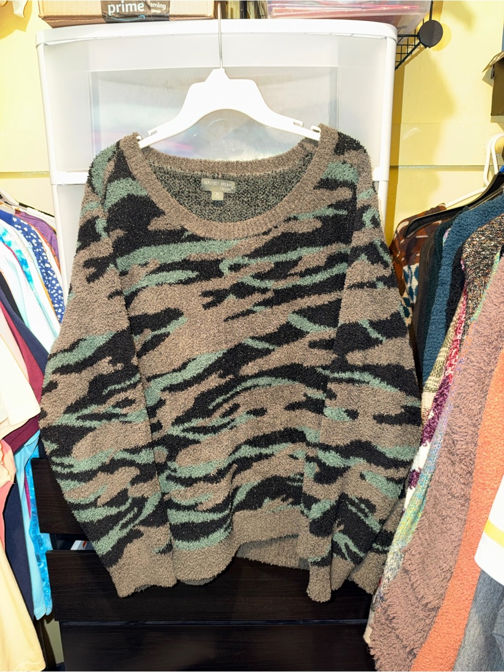 Barefoot Dreams Pullover Camo Sweater